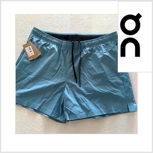 New On Running Men's Light Blue Athletic Shorts